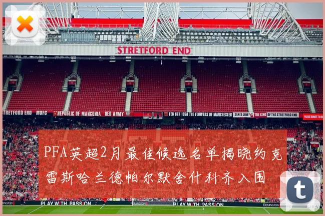 PFA英超2月最佳候选名单揭晓约克雷斯哈兰德帕尔默舍什科齐入围